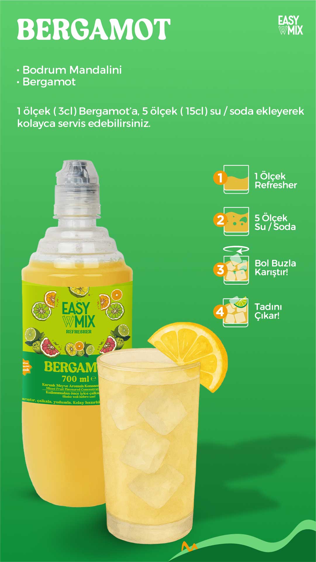 Easy Mix Bergamot Refresher 700 ml