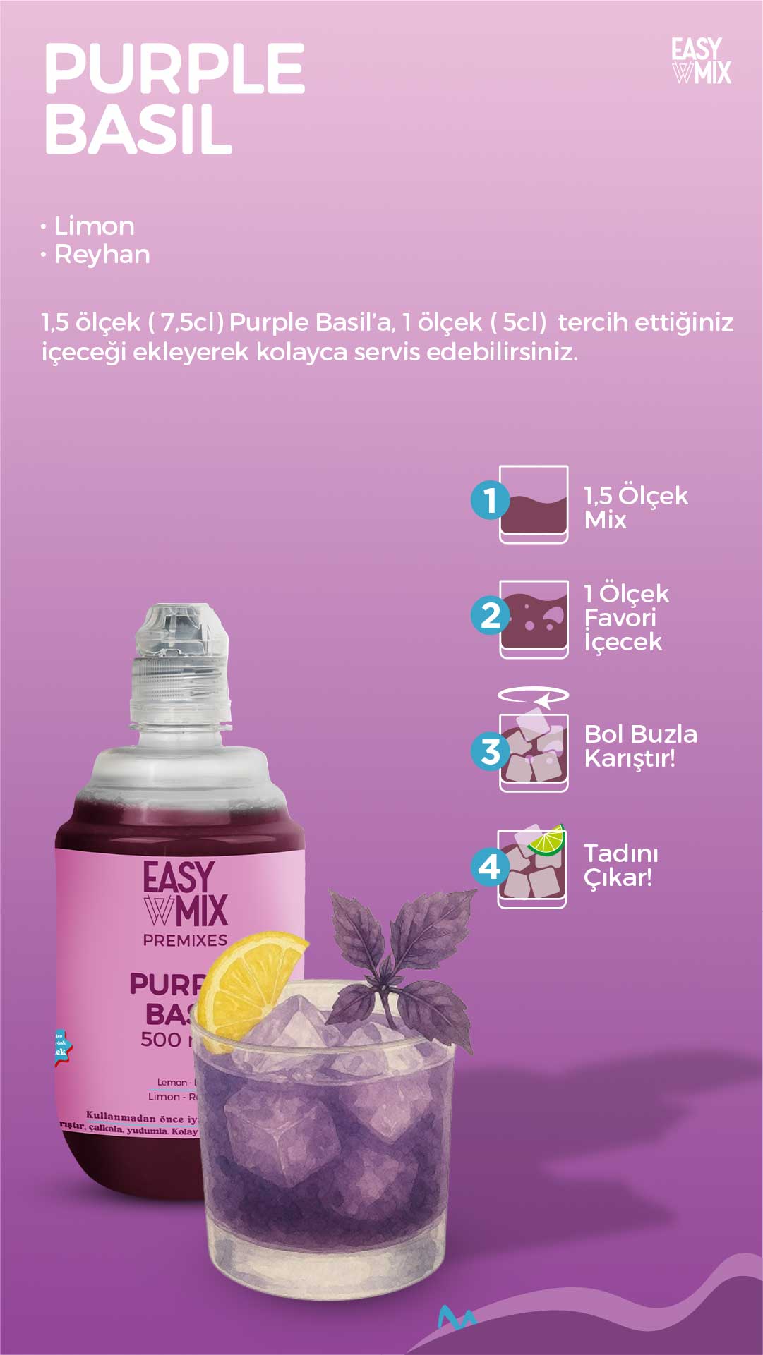 Easy Mix Purple Basil Premix 500 ml