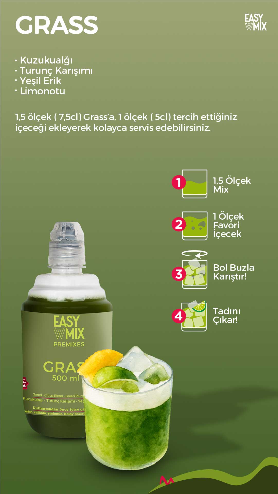 Easy Mix Grass Kuzukulağı Premix 500 ml